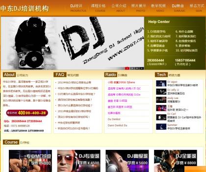 中东DJ舞曲、DJ培训学校网站建站经验分享